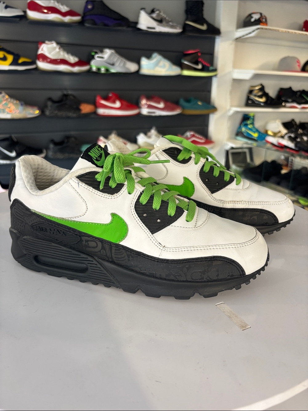 Nike Air Max 90 Premium Rejuvenation’s Size 10.5(customized blacked out soles)